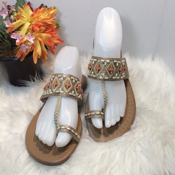 Montego Bay Club Jewel Thong Sandals - Picture 1 of 5